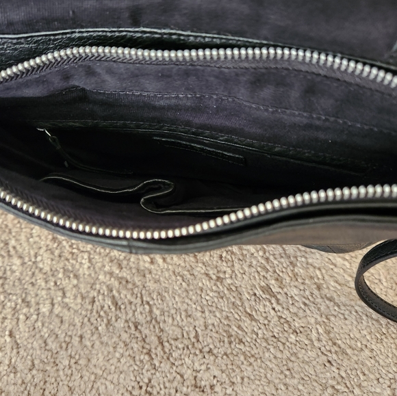 NWOT ANTROPOLOGIE DAY & MOOD BLACK LEATHER CROSSBODY - Picture 4 of 7